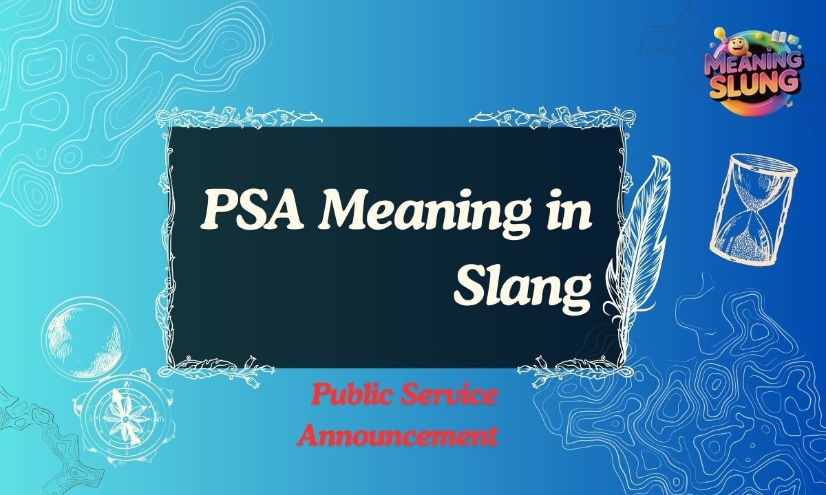 PSA Meaning in Slang What Does PSA Mean in Text, Social Media & Online Chat